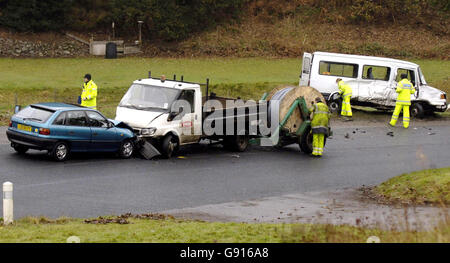 INCIDENTE Bus Foto Stock