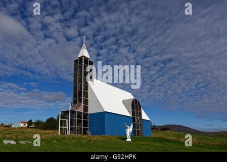 Chiesa di Uthlid, Uthlid, Golden Circle, Islanda, europa Foto Stock