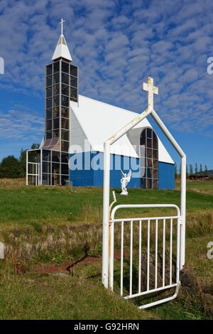 Chiesa di Uthlid, Uthlid, Golden Circle, Islanda, europa Foto Stock