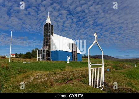 Chiesa di Uthlid, Uthlid, Golden Circle, Islanda, europa Foto Stock