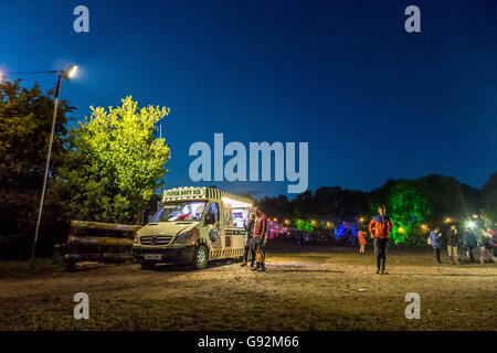 Il 2016 Glastonbury Festival of Contemporary Performing Arts. Foto Stock