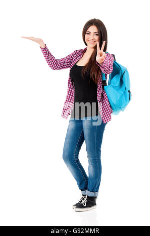 Teenage ragazza dello studente Foto Stock