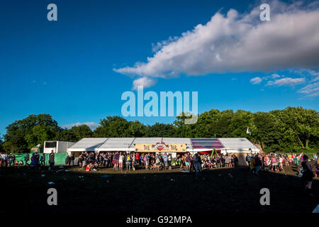 Il 2016 Glastonbury Festival of Contemporary Performing Arts. Foto Stock