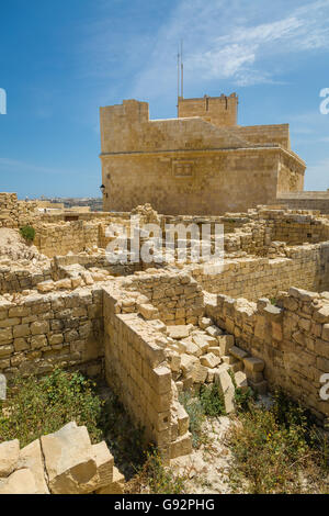 Ir-Rabat, Victoria, Ghawdex - Capitale dell'isola di Gozo, isole maltesi nel mare Mediterraneo Foto Stock
