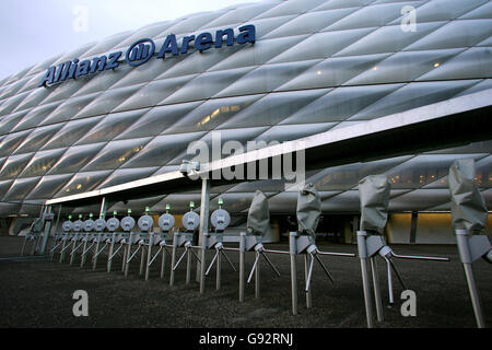 Calcio - stadi della Coppa del mondo FIFA 2006 - Allianz Arena - Monaco di Baviera. Vista generale dell'Allianz Arena Foto Stock