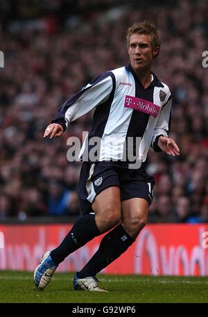 Calcio - fa Barclays Premiership - Manchester United v West Bromwich Albion - Old Trafford. Martin Albrechtsen, West Bromwich Albion Foto Stock