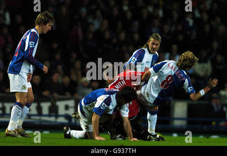 Calcio - Carling Cup - Semi-Final - Prima tappa - Blackburn Rovers v Manchester United - Ewood Park Foto Stock