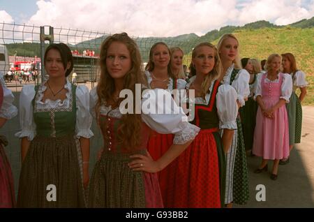 Formula uno Motor Racing - Gran Premio d'Austria. Griglia austriaca ragazze Foto Stock