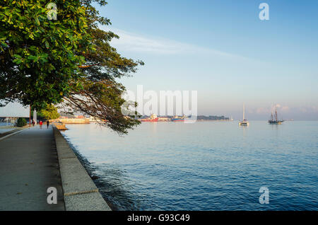 Centrale di Dili Città lungomare a Timor est Foto Stock