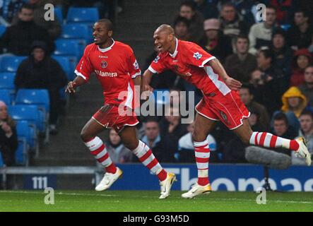 Calcio - FA Barclays Premiership - Manchester City v Charlton Athletic - Il City of Manchester Stadium Foto Stock