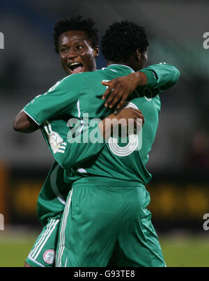 Calcio - Coppa d'Africa delle Nazioni 2006 - Gruppo D - Nigeria v dello Zimbabwe - la porta detta Stadium Foto Stock