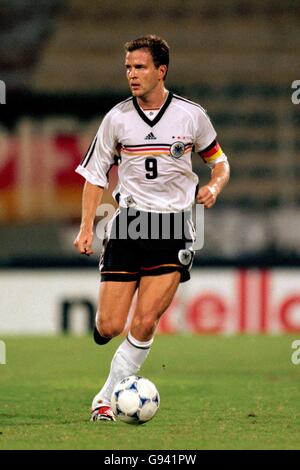 Calcio - amichevole - Germania contro Romania - Ta'qali, Malta. Oliver Bierhoff, Germania Foto Stock