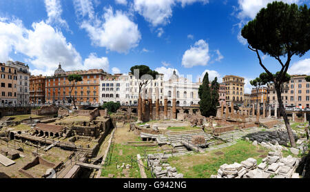 Roma, Italia. Largo di Torre Argentina immagine panoramica. Foto di Paolo Heyes, Mercoledì 01 Giugno, 2016. Roma, Italia. Foto da Foto Stock