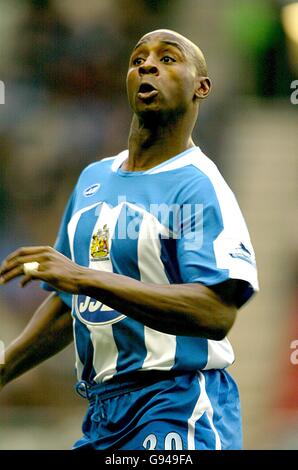 Calcio - fa Barclays Premiership - Wigan Athletic v West Bromwich Albion - JJB Stadium. Jason Roberts di Wigan Athletic Foto Stock