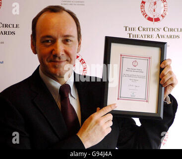 SHOWBIZ Theatre Awards Foto Stock