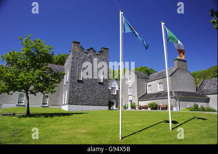 Hotel Il Derrynane House, ex casa di Daniel O'Connor, Caherdaniel, Ring of Kerry County Kerry, Irlanda Foto Stock