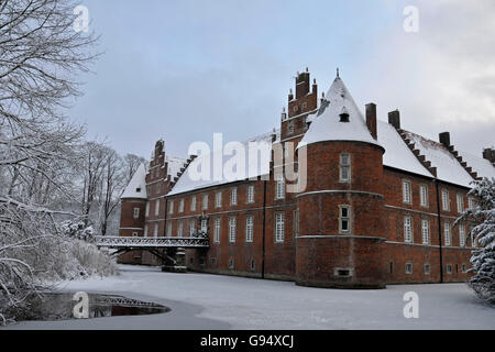 Moated Castle, Schlosspark Herten, Herten, Nord Reno-Westfalia, Germania Foto Stock