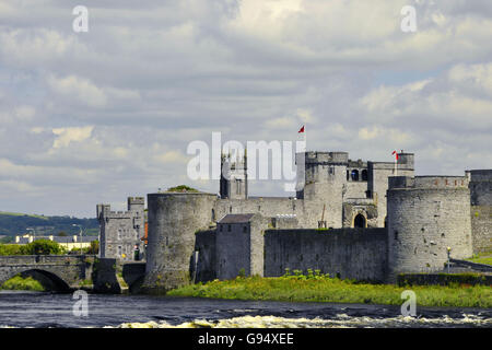 Il re Giovanni il Castello, Limerick, County Limerick, Irlanda Foto Stock