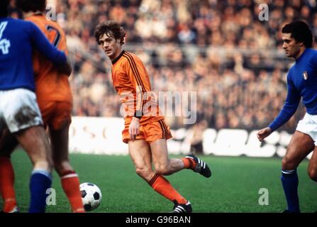 Calcio - amichevole - Italia / Olanda. Johnny Rep, Olanda Foto Stock