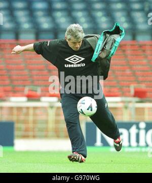 Allenatore inglese Kevin Keegan. Allenatore inglese Kevin Keegan Foto Stock