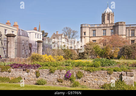 Regno Unito Oxford Christchurch Cathedral Tower Foto Stock