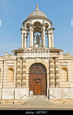 Regno Unito Oxford Queens College Entrata principale Foto Stock