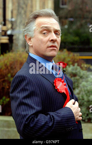 Rik Mayall come Alan B'Stard Foto Stock