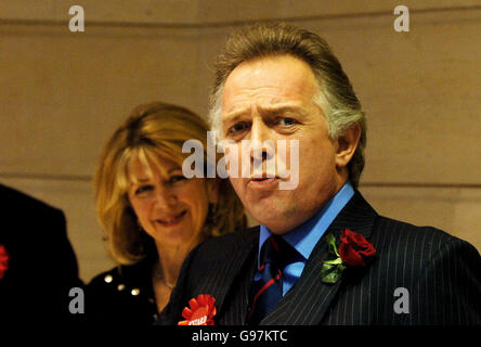 Rik Mayall come Alan B'Stard Foto Stock