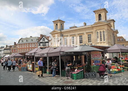 Casa mercato, antico mercato di Kingston upon Thames, London, England, Gran Bretagna, Regno Unito, Gran Bretagna, Europa Foto Stock