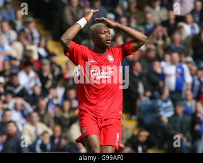 Calcio - FA Barclays Premiership - Blackburn Rovers v Liverpool - Ewood Park Foto Stock