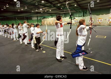 Tiro con l'Arco - National Indoor Championships Foto Stock