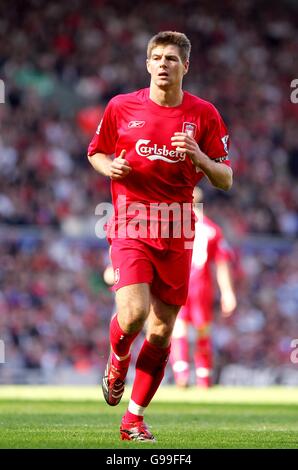 Calcio - fa Barclays Premiership - Liverpool v Aston Villa - Anfield. Steven Gerrard di Liverpool Foto Stock