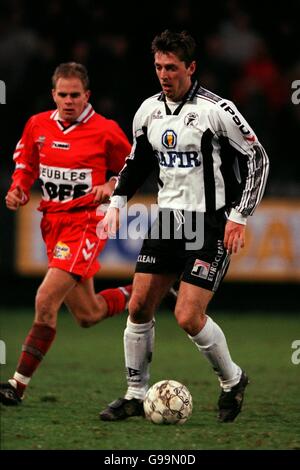 Belgio Soccer - Belgio League - KSC Eendracht Aalst v R. Excelsior Mouscron Foto Stock