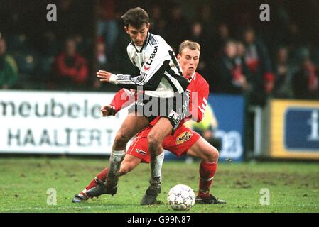 Belgio Soccer - Belgio League - KSC Eendracht Aalst v R. Excelsior Mouscron Foto Stock