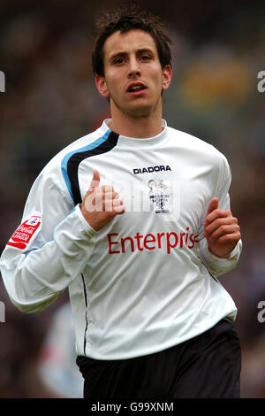 Calcio - Coca-Cola Football League Championship - Preston North End v Leeds United - Deepdale. Brian Stock, Preston North End Foto Stock