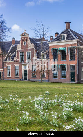 Casa storica a Martinihof a Groningen, Olanda Foto Stock