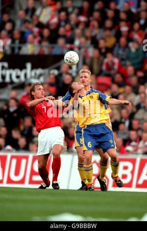 Calcio - cordiale, Danimarca - Svezia Foto Stock