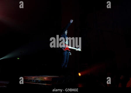 Fall Out Boy eseguire alla Brixton Academy di Londra Sud. Foto Stock