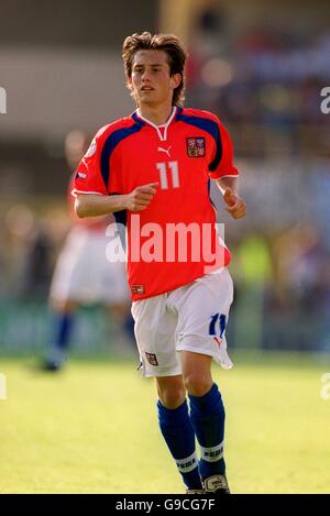 Calcio - Euro 2000 - Gruppo D - Repubblica Ceca / Francia. Tomas ROSICKY della Repubblica Ceca Foto Stock