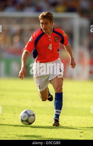 Calcio - Euro 2000 - Gruppo D - Repubblica Ceca / Francia. Pavel Nedved della Repubblica Ceca Foto Stock