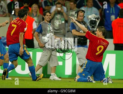 Calcio - 2006 FIFA World Cup Germany - GRUPPO H - Spagna v Tunisia - Gottlieb-Daimler-Stadion Foto Stock