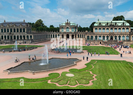 A Dresda, Zwinger Foto Stock