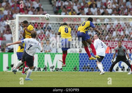 Calcio - 2006 FIFA World Cup Germany - Secondo round - Inghilterra v Ecuador - Gottlieb-Daimler-Stadion Foto Stock