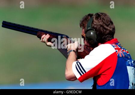 Sydney Olimpiadi 2000 - Le riprese - Uomini Double Trap - finale Foto Stock