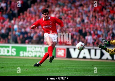 Calcio - Littlewoods Cup Final - Nottingham Forest v il centro di Luton Foto Stock