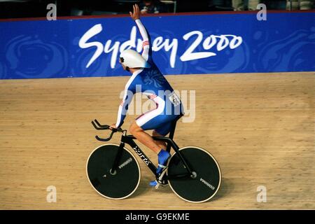 Escursioni in bicicletta - Sydney 2000 Olimpiadi - Uomini 1 km di prova a tempo - finale Foto Stock