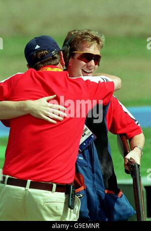 Sydney 2000 Olympics - Tiro a Segno - Uomini Double Trap - finale Foto Stock