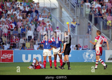 CAMPIONATI EUROPEI. FRANCIA / DANIMARCA ********** ISL UNICEF Foto Stock