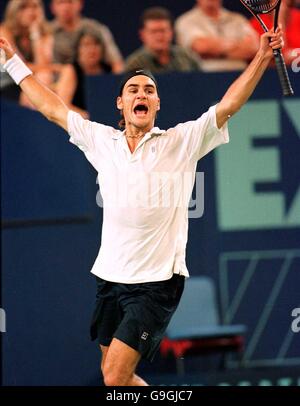 Tennis - Hopman Cup - Perth - Final - Svizzera v USA Foto Stock