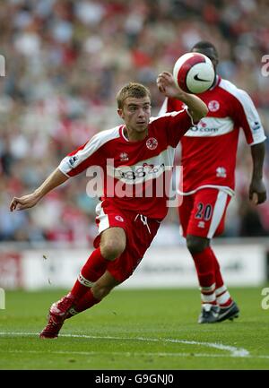 Calcio - fa Barclays Premiership - Middlesbrough v Blackburn Rovers - The Riverside. Lee Cattertalpa, Middlesbrough Foto Stock